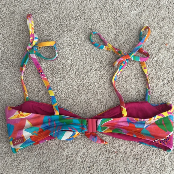 Colorful Bikini Set with Tie Straps - Picture 4 of 4